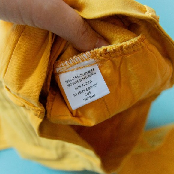 NEW Modcloth Mustard Yellow Richmond Reverse Seam Ankle Slim Fit Pants Sz 8 - Picture 8 of 9